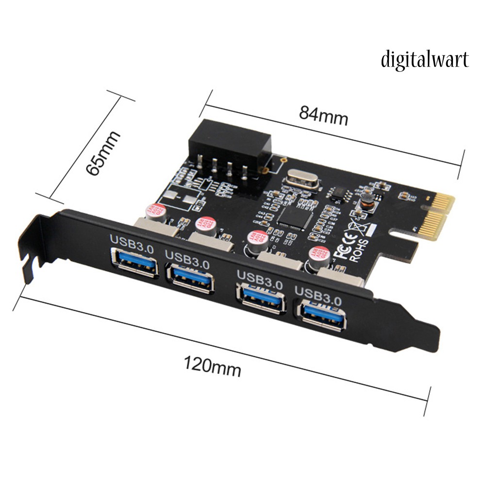 Bộ Chuyển Đổi Thẻ Mở Rộng Pci-e Sang Usb 3.0 4 Cổng | BigBuy360 - bigbuy360.vn