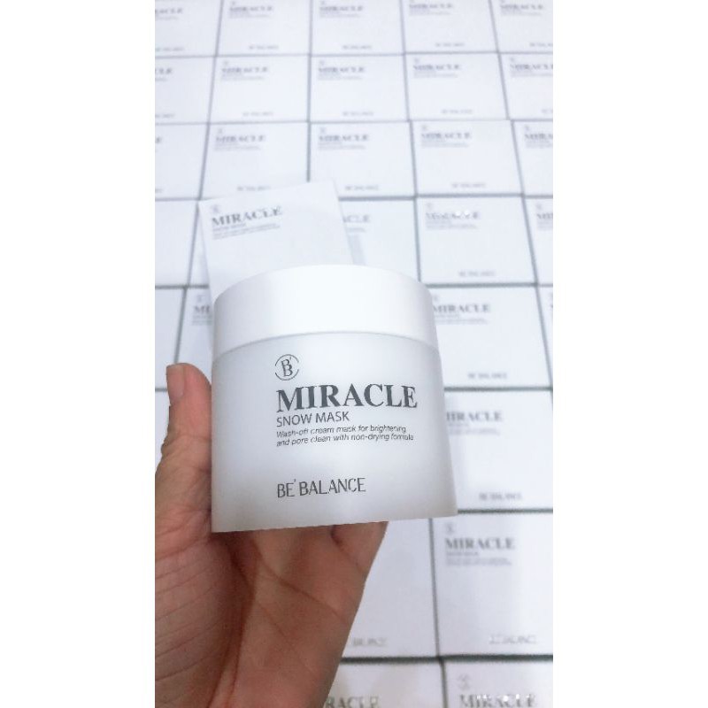 Mặt nạ ủ trắng MIRACLE SNOW MASK BE' BALANCE❤️FREESHIP❤️ | BigBuy360 - bigbuy360.vn