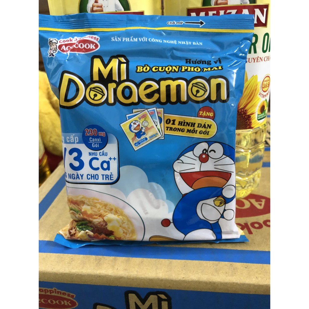 THÙNG MÌ DORAEMON BÒ CUỘN PHÔ MAI 30 GÓI 62G | BigBuy360 - bigbuy360.vn