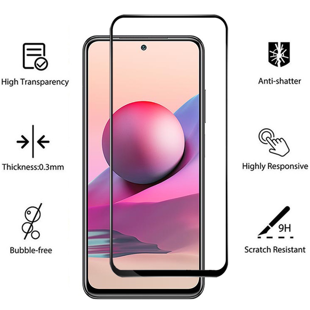 Set 1/3 Kính Cường Lực Lenuo Cho Xiaomi Redmi Note 10 5g Note 10s 10 Note 10 Pro Max Poco M3 Pro X3 Nfc X3 Pro