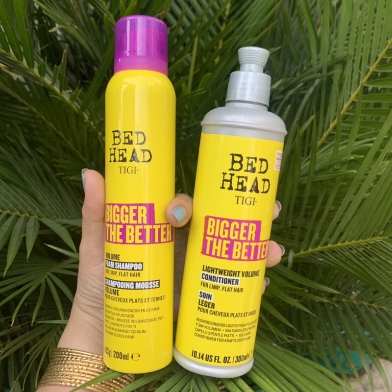 Bộ gội xả tạo độ phồng cho tóc VOLUME BIGGER THE BETTER BED HEAD TIGI 200ml/300ml