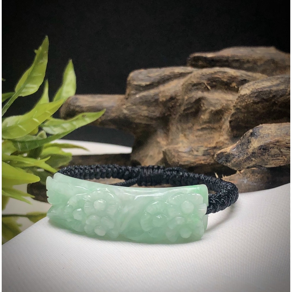 Vòng tay tết dây ngọc jadeitite