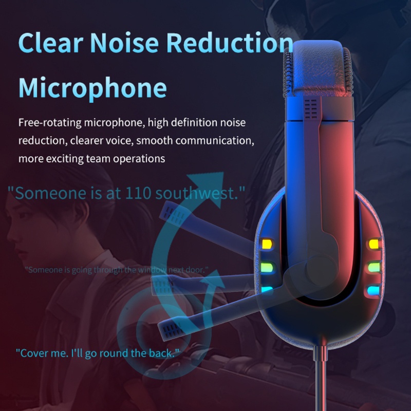 Tai Nghe Trùm Đầu Chơi Game Có Mic Màu Đen Cho PC Xbox-One Laptop