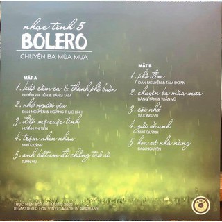 Đĩa than Nhạc Tình Bolero 5 - Chuyện Ba Mùa Mưa