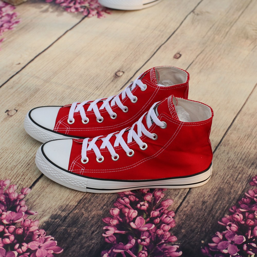 Giày Cv Đỏ Tươi Nam Cổ Cao [+3 Tất] | BigBuy360 - bigbuy360.vn