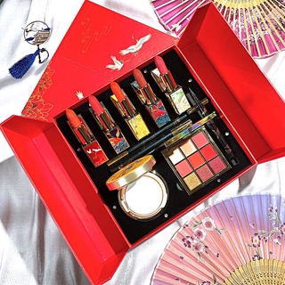 [Hàng mới về] Set son môi chạm khắc + bút kẻ chân mày + kem che khuyết điểm kiểu dáng sang trọng làm quà valentine