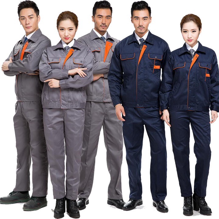 Quần áo bảo hộ lao động tay dài chống mòn phù hợp cho nam thợ hàn