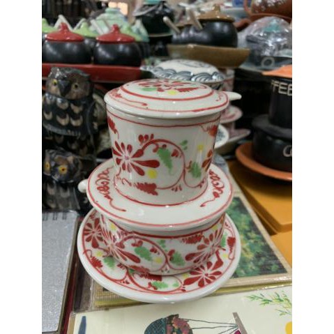 7 MẪU BỘ CỐC SỨ PHA CÀ PHÊ PHIN, SIÊU ĐẸP, HỌA TIẾT MEN HỎA BIẾN CHUẨN AUTHENTIC BÁT TRÀNG
