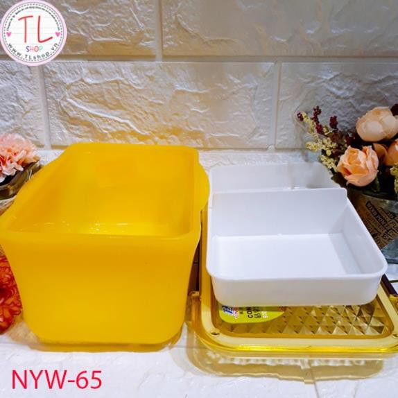 Hộp nhựa - Hộp cơm đựng thức ăn 2 ngăn 1 tầng/2 tầng - Đồ gia dụng