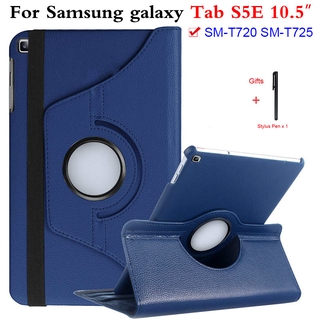 Vỏ PU bảo vệ xoay 360 độ cho máy tính bảng Samsung Galaxy Tab S5E 2019 SM-T720 SM-T725