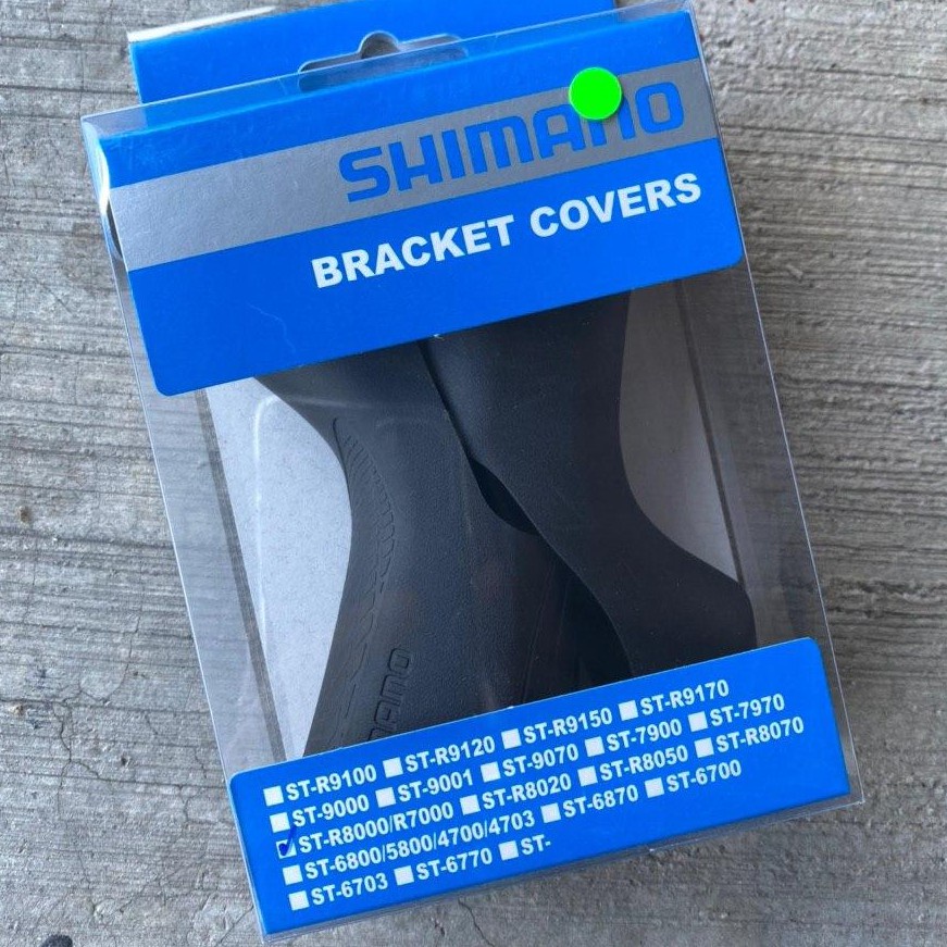 Bọc cao su tay lắc Shimano Ultegra ST-R8000 ST-R7000 Bracket Cover, Black, hàng chính hãng
