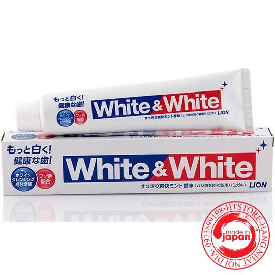Kem đánh răng White and White Lion 150g Nhật Bản - Dành cho nướu nhạy cảm
