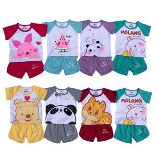 Set 4 bộ đồ siêu cute đồ đùi cho bé - chất đẹp Cotton 4 chiều - hình thật