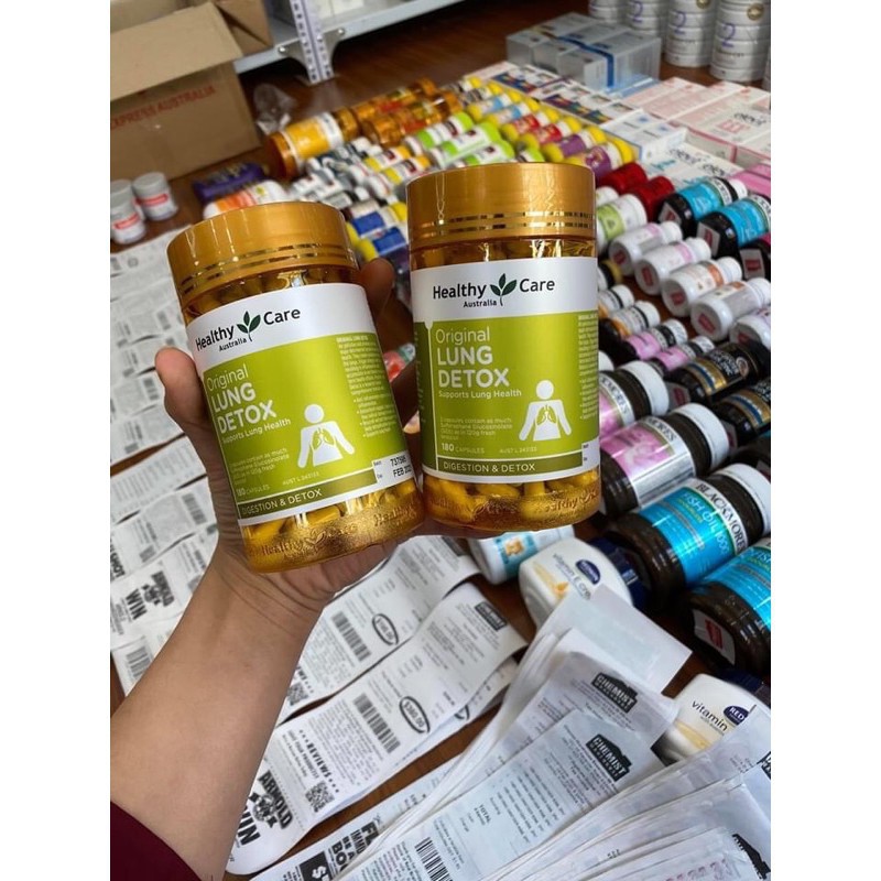 Viên uống thải độc phổi Healthy care Lung Clear 180 viên - trả đơn oder | BigBuy360 - bigbuy360.vn