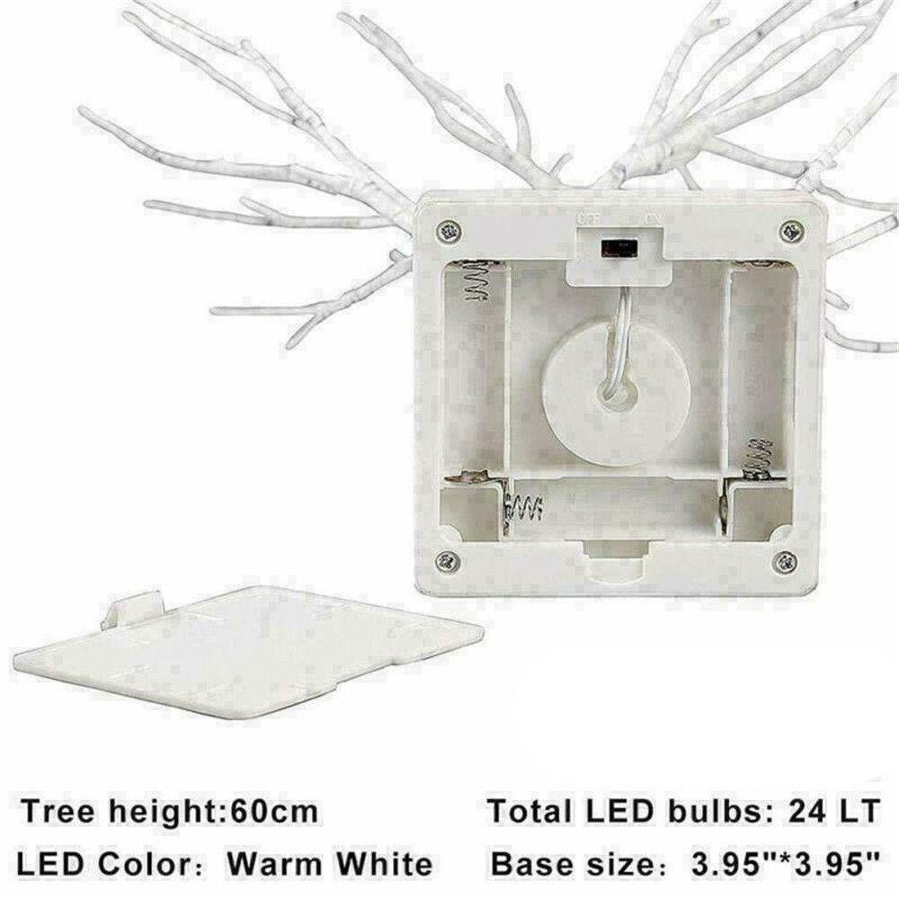 Đèn LED Trắng Hình Cây Giả Dùng Trang Trí Lễ Phục Sinh Kat1