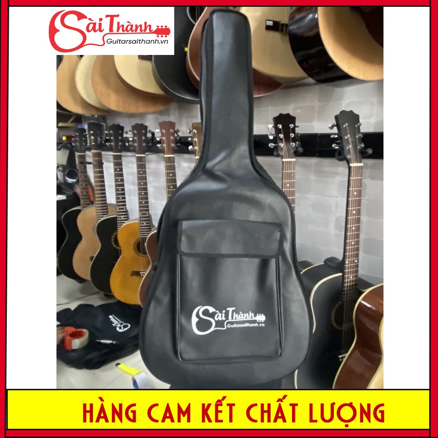 Bao da đàn guitar-Bao 3 lớp chống va đập logo Guitar Sài Thành