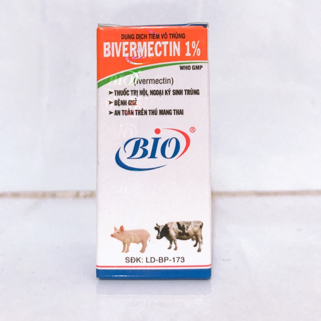 Chích trị ve, bọ chét trên Chó, Mèo BIVERMECTIN 1%
