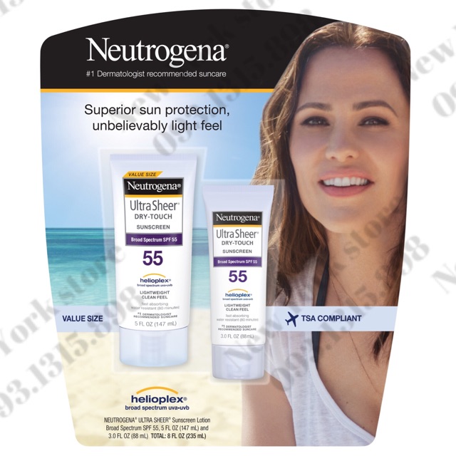 🌤 BIG SIZE 147ml - kem chống nắng Neutrogena Ultra Sheer Dry-touch 147ml USA