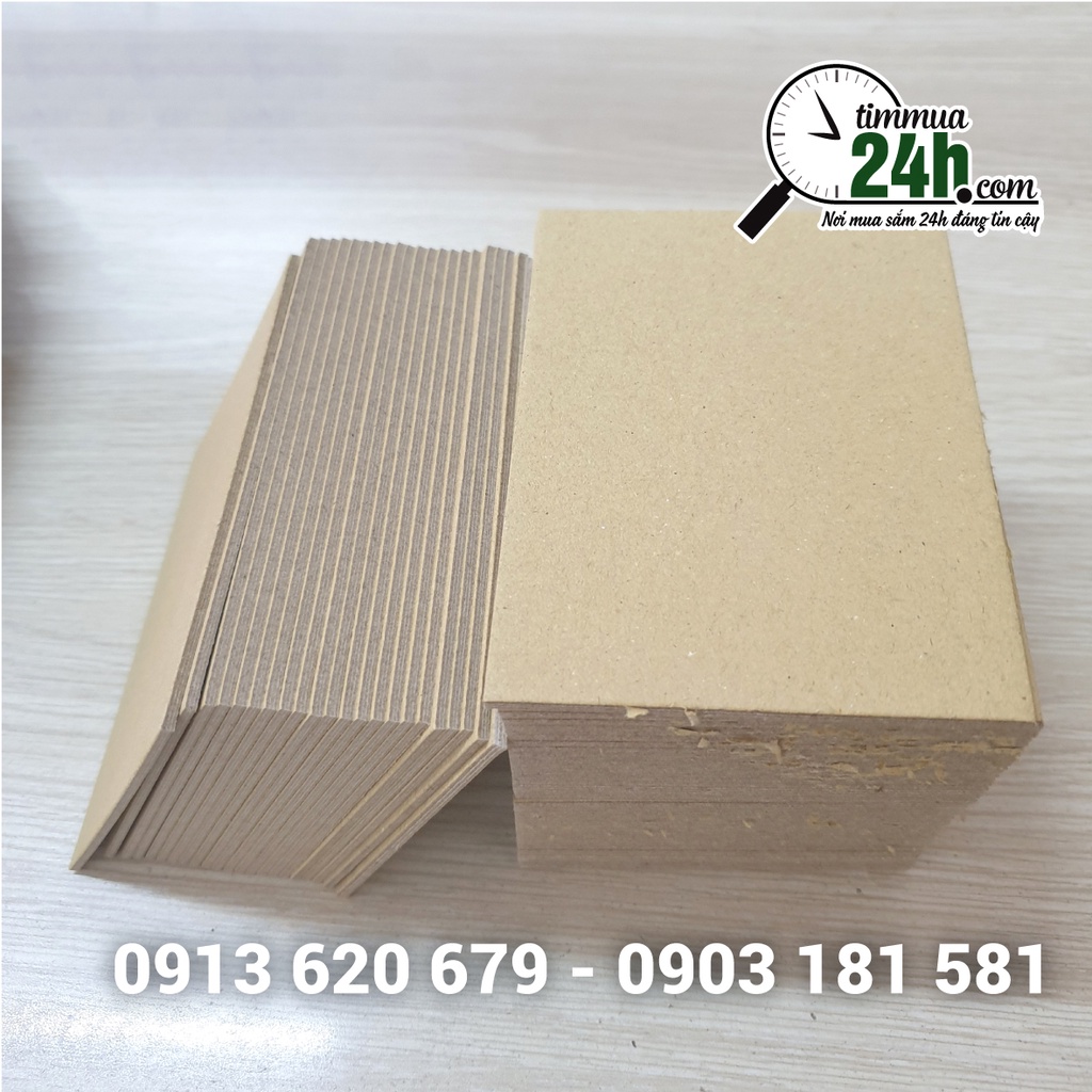 Carton 100 tấm A7 10.5cm x 7.5cm, 3 lớp làm bìa sổ tay, sổ note, gói card thần tượng, đồ handmade