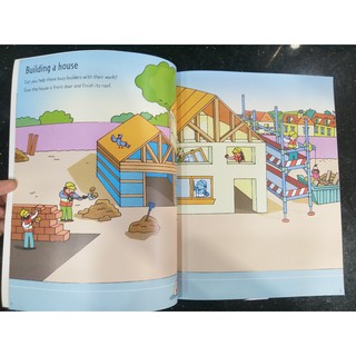 Dính dán - Usborne sticker book - Building Sites