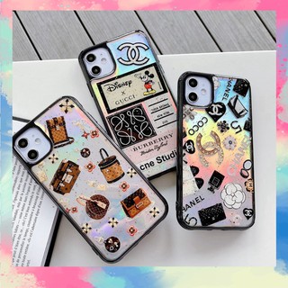 Ốp Lưng Iphone Trong Suốt Viền Màu Silicon Trademark chống sốc, chống bẩn ( Kèm Miếng Phản Quang) - E304