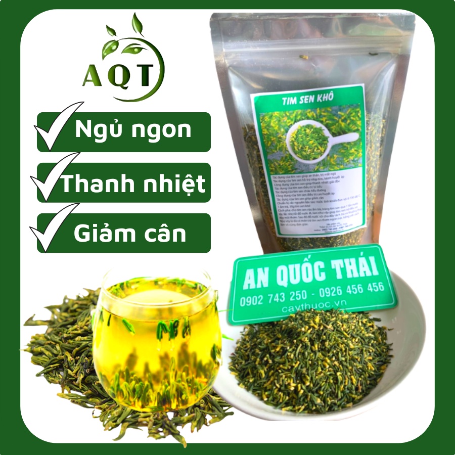 1KG Trà Tim Sen (Tâm Sen) Sấy Khô [LOẠI 1], Trà Tim Sen Khô Đồng Tháp Giúp Ngủ Ngon, Sạch Thơm