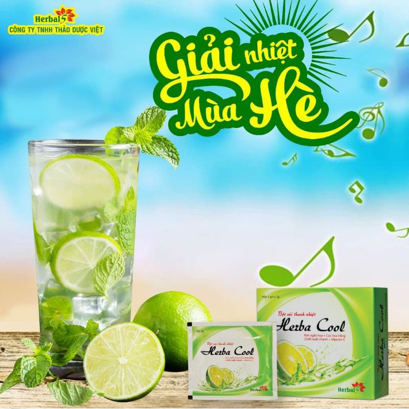 Bột Sủi Thanh Nhiệt & Nước Mát Herbacool
