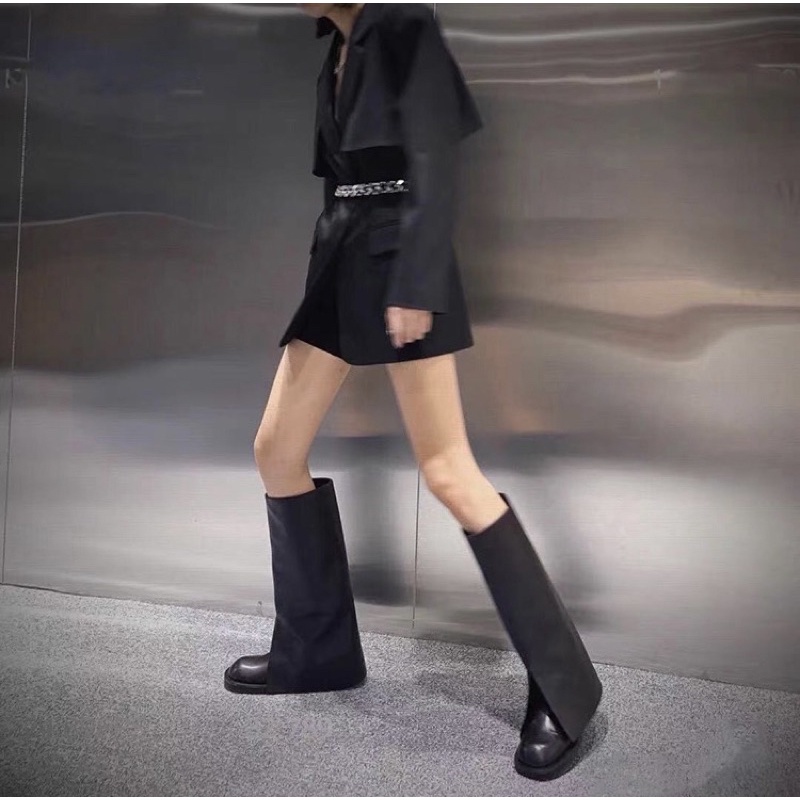 BOOTS DA GIẢ ỐNG QUẦN PHÍA TRÊN HÀNG LOẠI 1