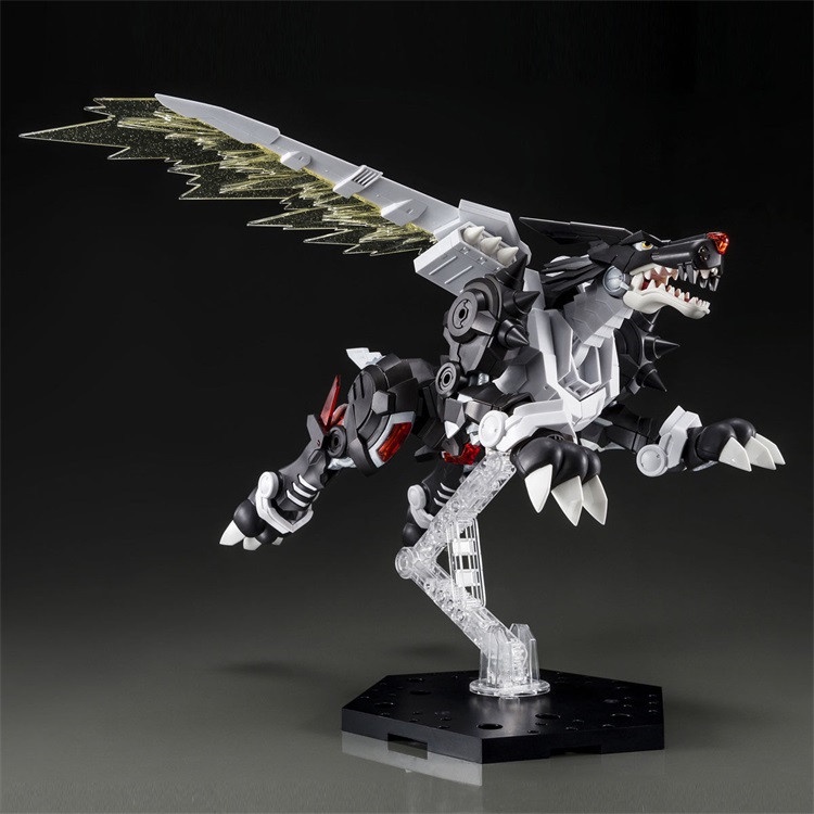 Mô Hình Lắp Ráp Figure-rise Standard Amplified Metal Garurumon Metalgarurumon Black Ver. (tặng kèm base)