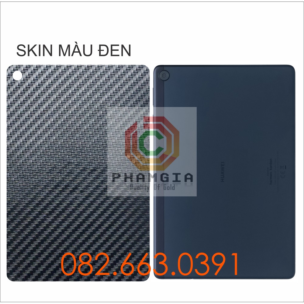Miếng dán mặt lưng skin carbon Huawei Matepad T10s