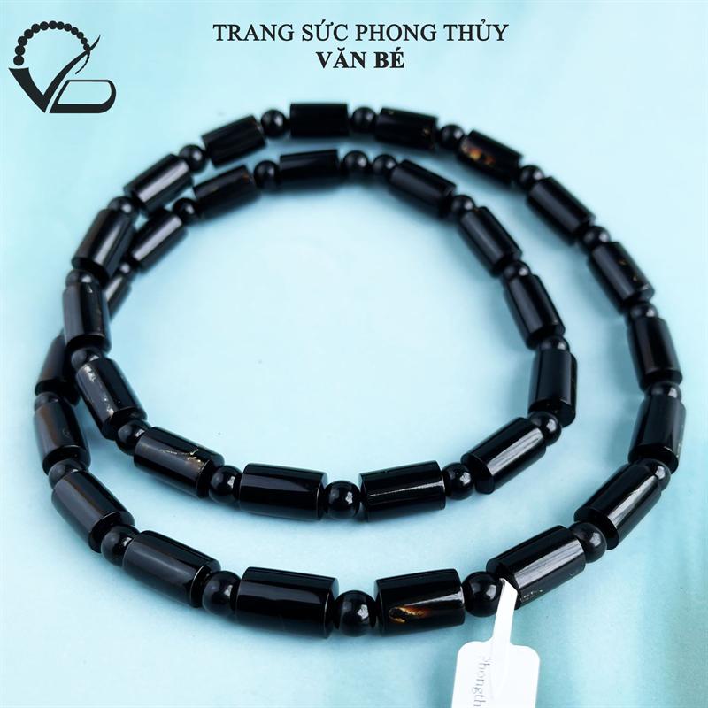 Dây chuyền Nam San hô đen kiểu đốt trúc CNC VĂN BÉ