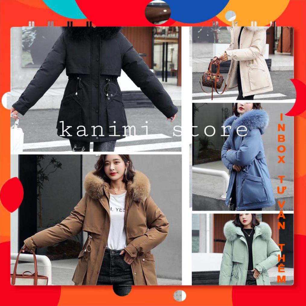 Quà tặng 1 chiếc kẹo ngọt ngẫu nhiên cho khách hàng - Áo phao parka nữ lót lông cừu shopledap