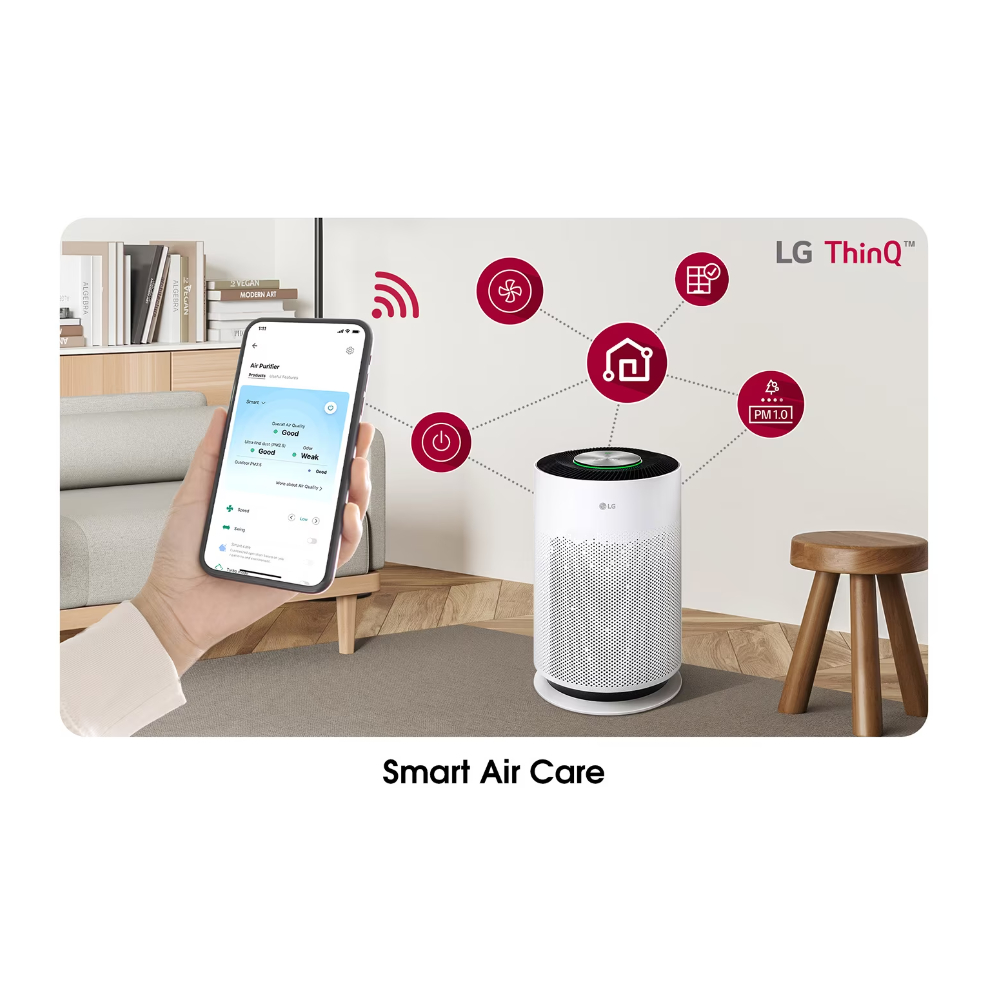 Máy lọc không khí LG Puricare 360 Hit AS60GHWG0, lọc bụi mịn PM0.01, kháng khuẩn 99.9%