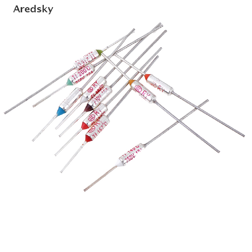 [Aredsky] 10 Chiếc 95°C / 133°C / 145°C / 157°C / 172°C / 184°C / 192°C / 200°C / 216°C / 240°Cầu Chì Nhiệt Bán Chạy