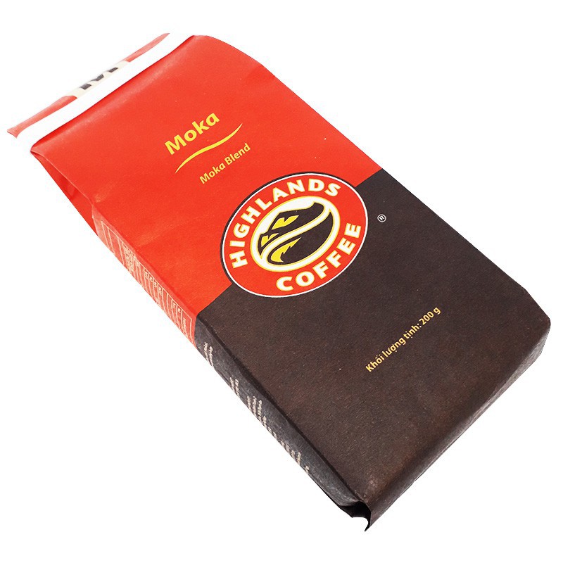 Cà Phê Rang Xay Moka Highlands Coffee 200g