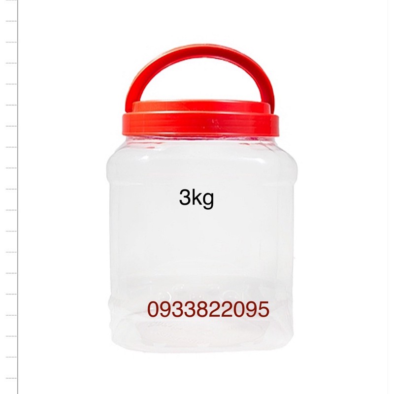 Hủ nhựa 3kg3