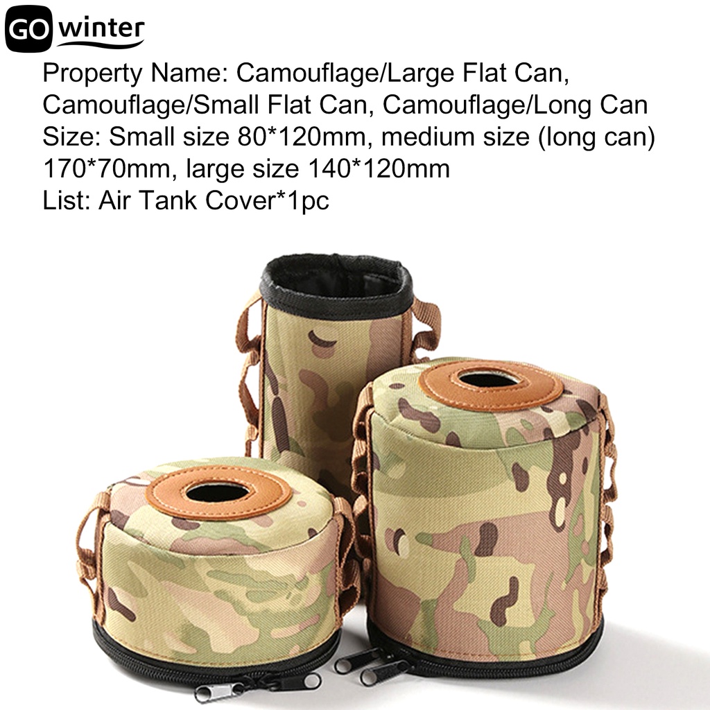Vỏ bọc bình gas mini bằng vải oxford họa tiết rằn ri cho hoạt động ngoài trời