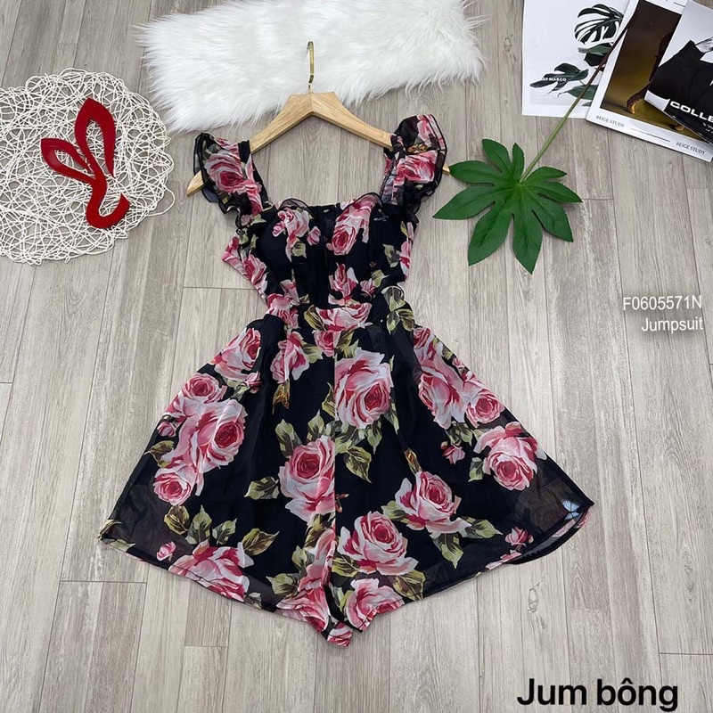Jumpsuits hoa tay cánh tiên