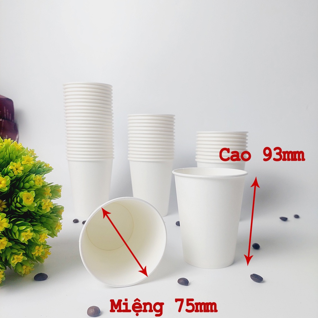 50 Chiếc cốc giấy 270ml ~ 9oz ly giấy NHẬP KHẨU HÀN QUỐC