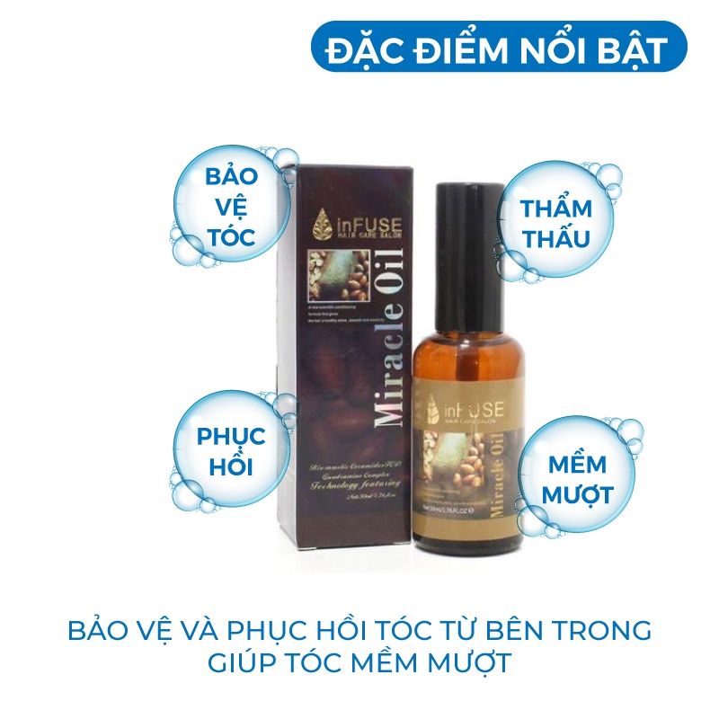 Tinh dầu dưỡng tóc cà phê MIRACLE OIL 50ml