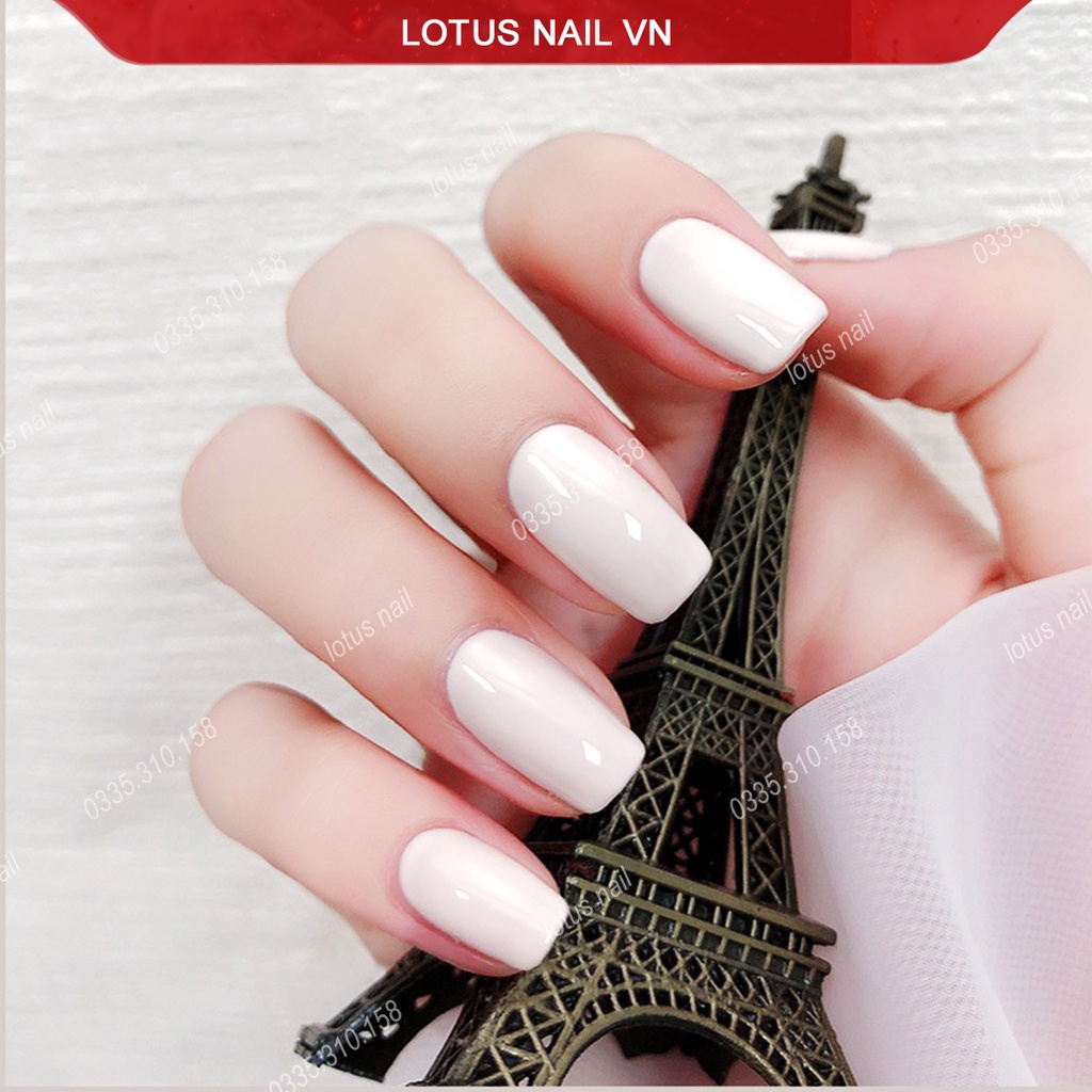 Sơn gel đen trắng sữa, thạch nước gạo Lotus hot tren 2021