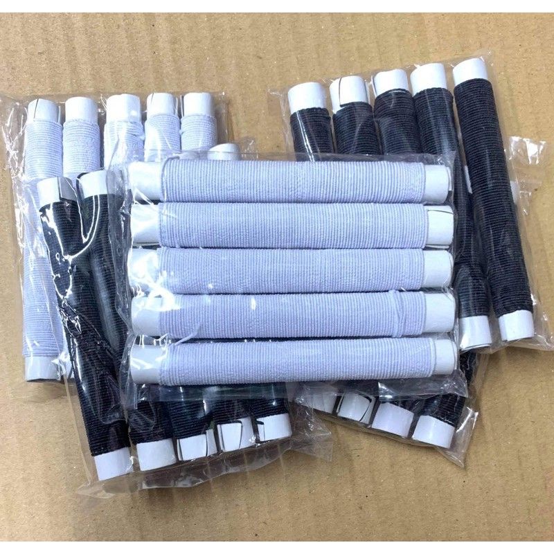 Set 5 Ống Chỉ Thun/ Thun Dún Trắng Đen