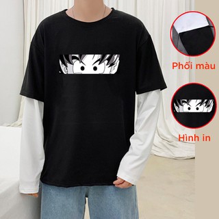 Áo thun nam nữ dài tay oversize in hình songoku cá tính new 2020