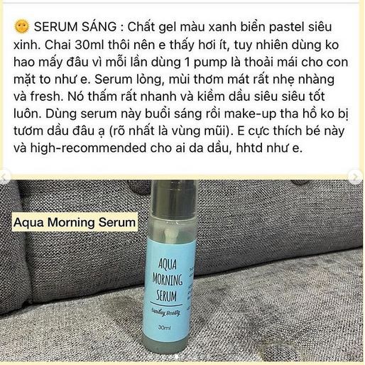 Aqua Morning Serum - Serum dưỡng buổi sáng