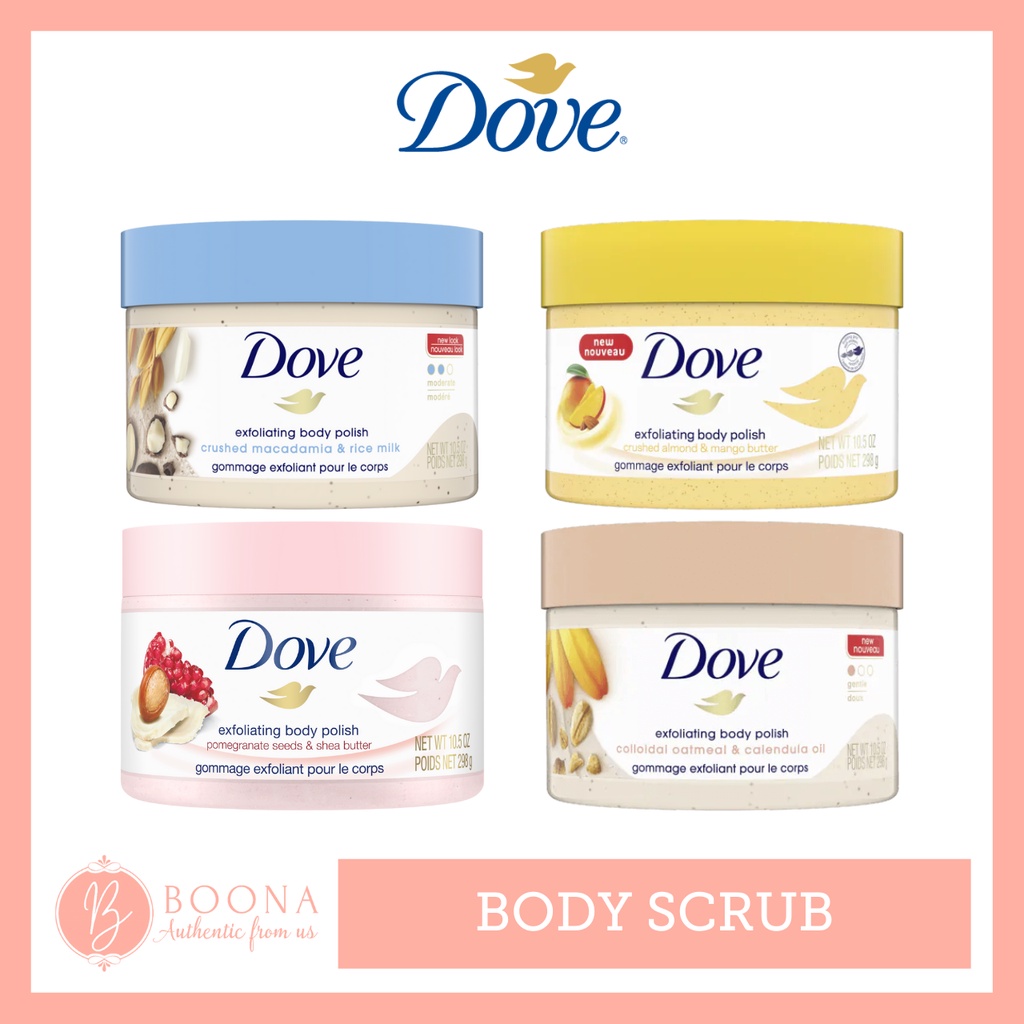 Dove - tẩy tế bào chết dạng kem các loại - Hàng Mỹ bill chính chủ