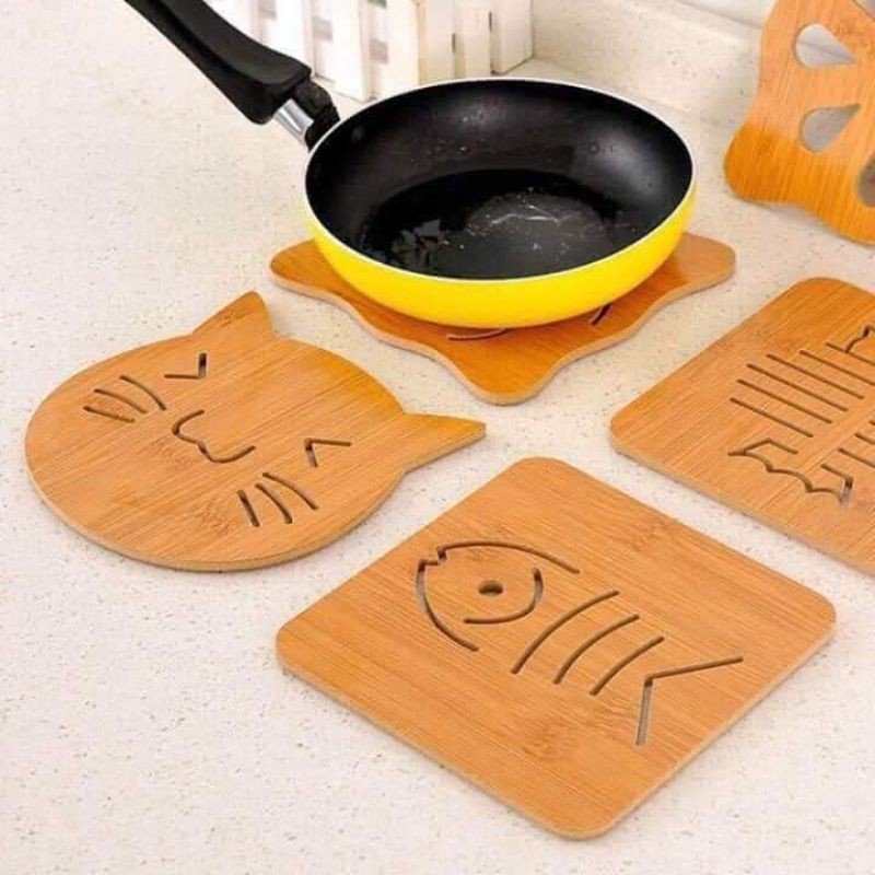 LÓT NỒI BẰNG GỖ DỤNG CỤ NHÀ BẾP SIÊU TIỆN LỢI