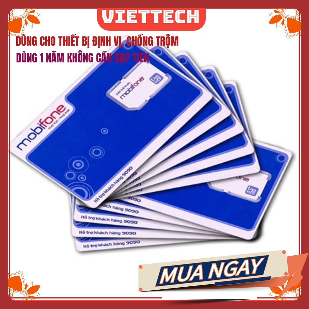 Sim dùng cho thiết bị định vị - Sim Mobi 4G 1 năm không cần nạp tiền