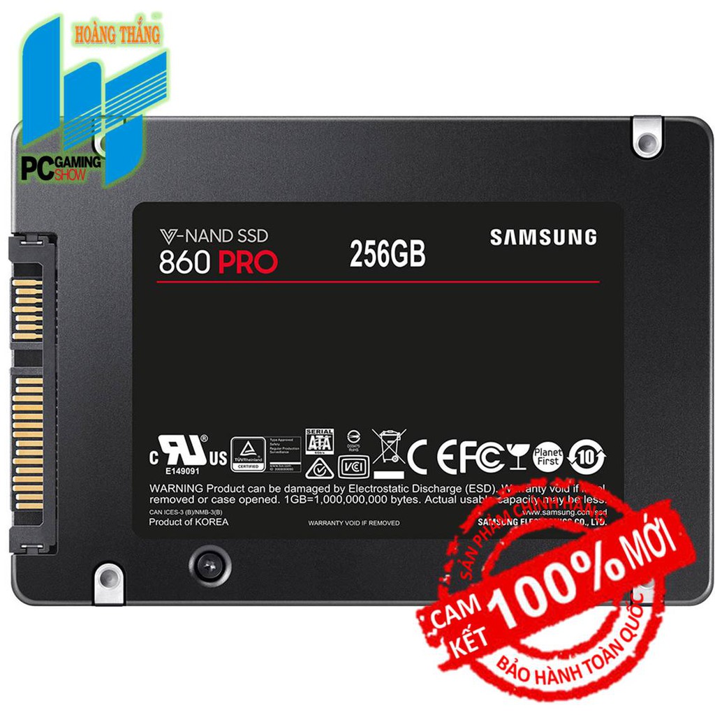 [Mã ELMS05 giảm 5% đơn 300k]Ổ cứng SSD Samsung 860 PRO 256GB 2.5&quot;