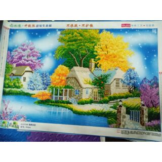 Tranh đính đá đã thành phẩm
