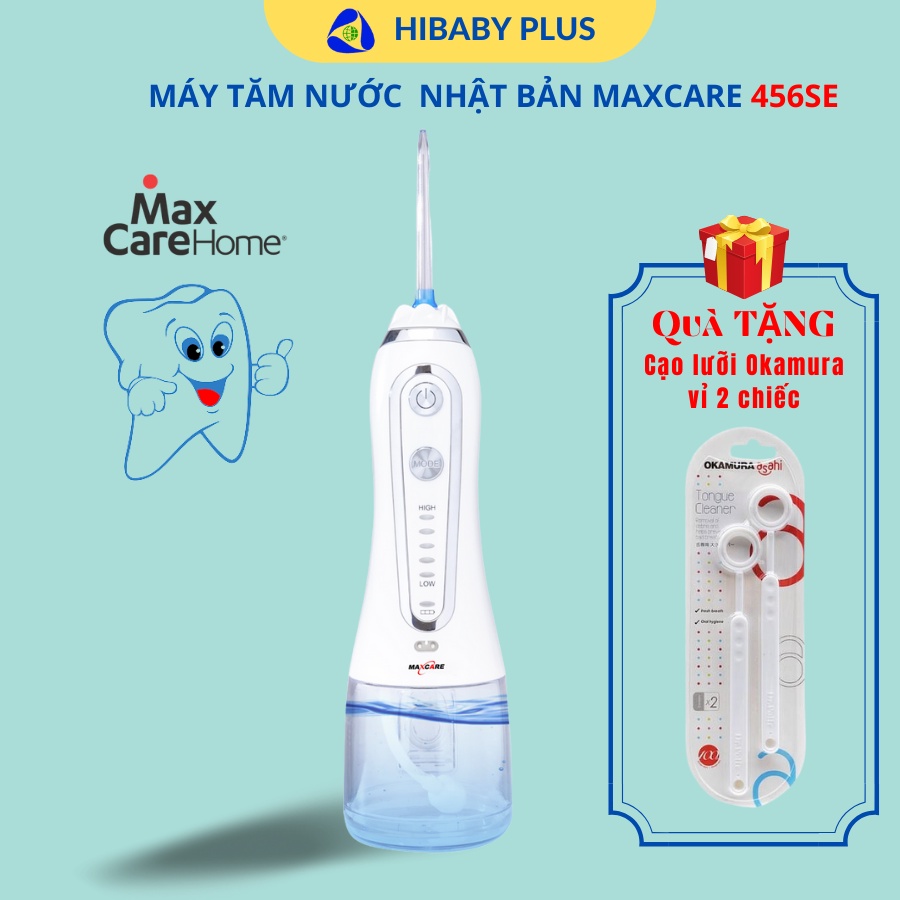 Máy tăm nước cầm tay nha khoa Maxcare Max456S/456SE - Du lịch, sạch nướu, răng niềng, trắng răng, phòng bệnh nha chu